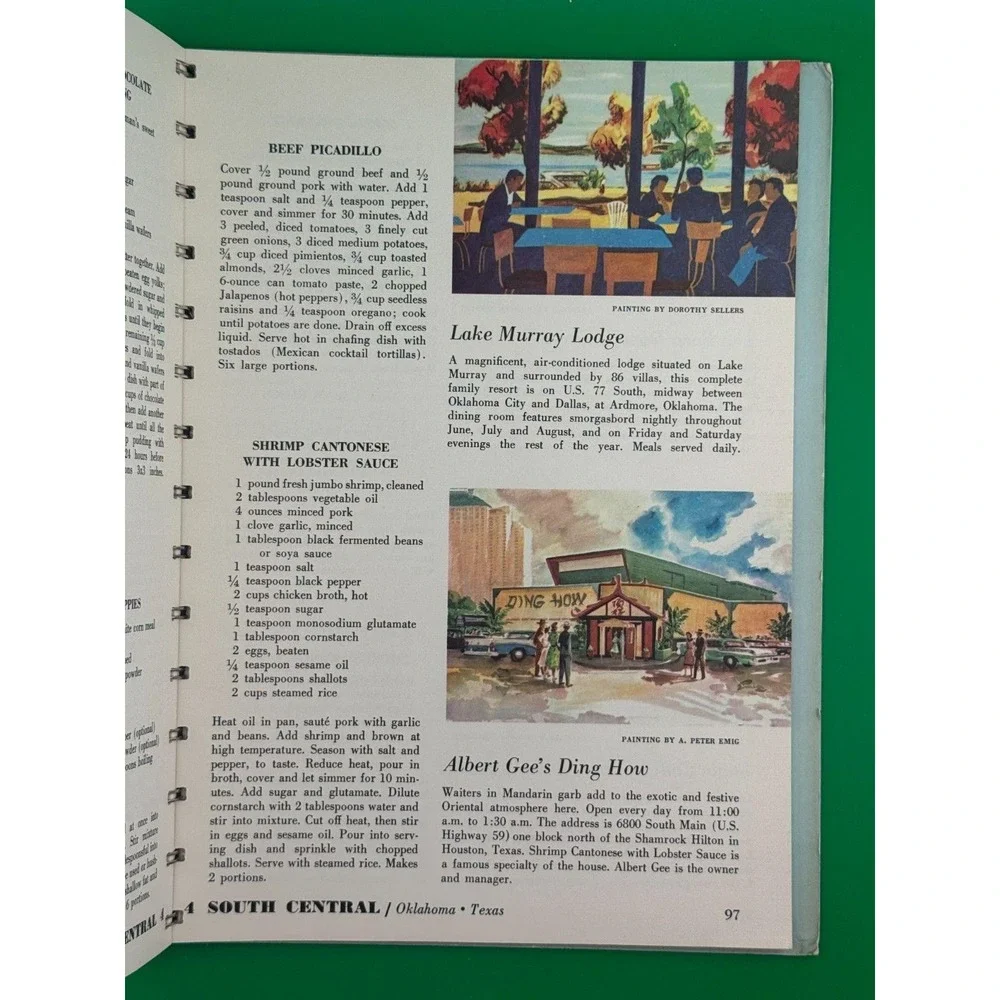 1963 Ford Treasury Favorite Recipes Famous Restaurants Cookbook Spiral Bound